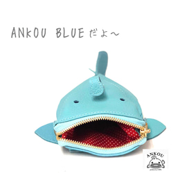 ANKOU（あんこう）ちゃんキーケース ブルー 3枚目の画像