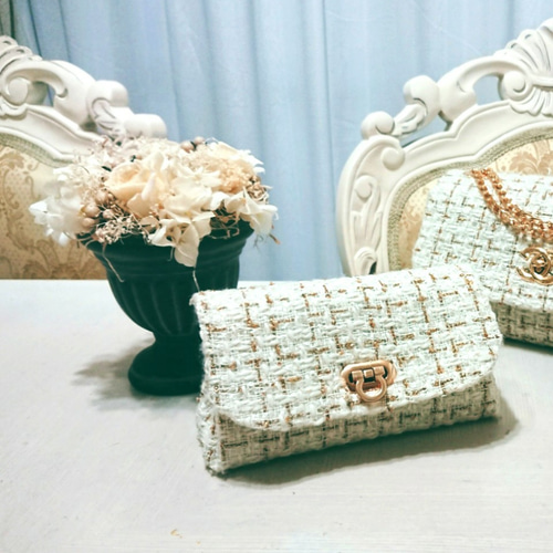 ☆大人のツイードポーチ ポーチ Rivergeリバージュ 通販 7993340