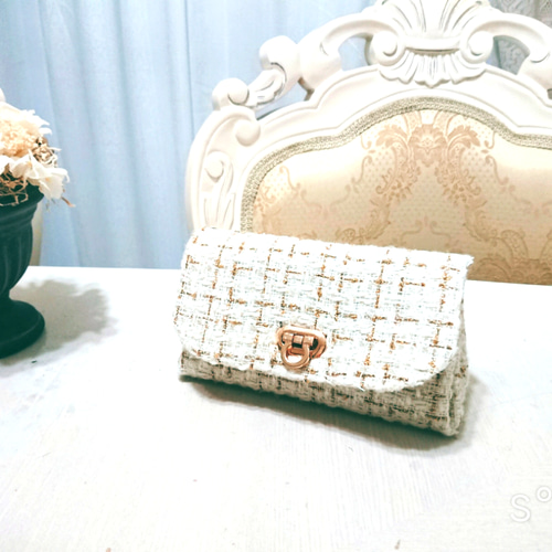 ☆大人のツイードポーチ ポーチ Rivergeリバージュ 通販 7993340