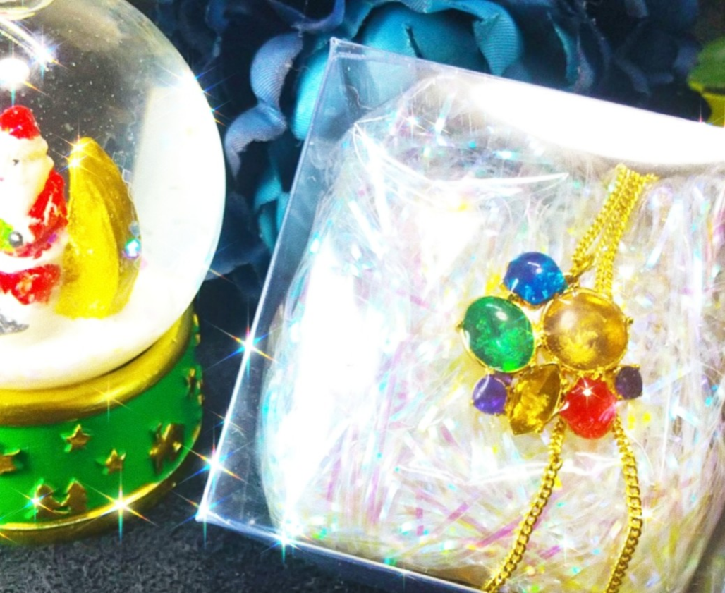 ✨色とりどりの宝石レジンネックレス✨