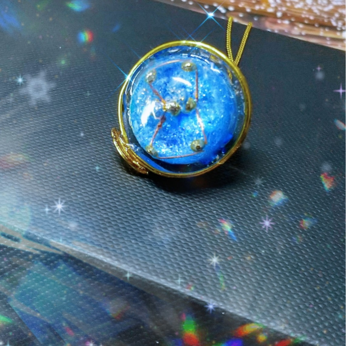 秋冬新作レジンネックレス ✨２つのオリオン座✨ 8,580円