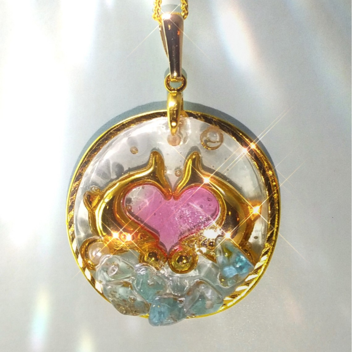 レジンネックレス✨winter ocean✨