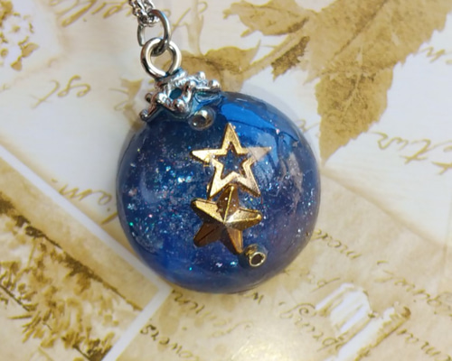 夜空の星✨レジンネックレス✨ ネックレス・ペンダント SHOP K DM