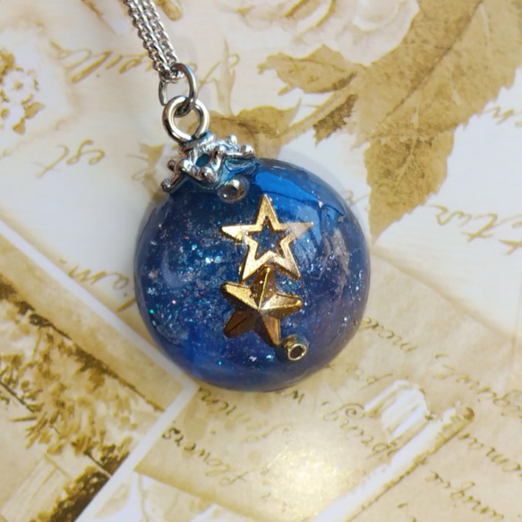 夜空の星✨レジンネックレス✨ ネックレス・ペンダント SHOP K DM