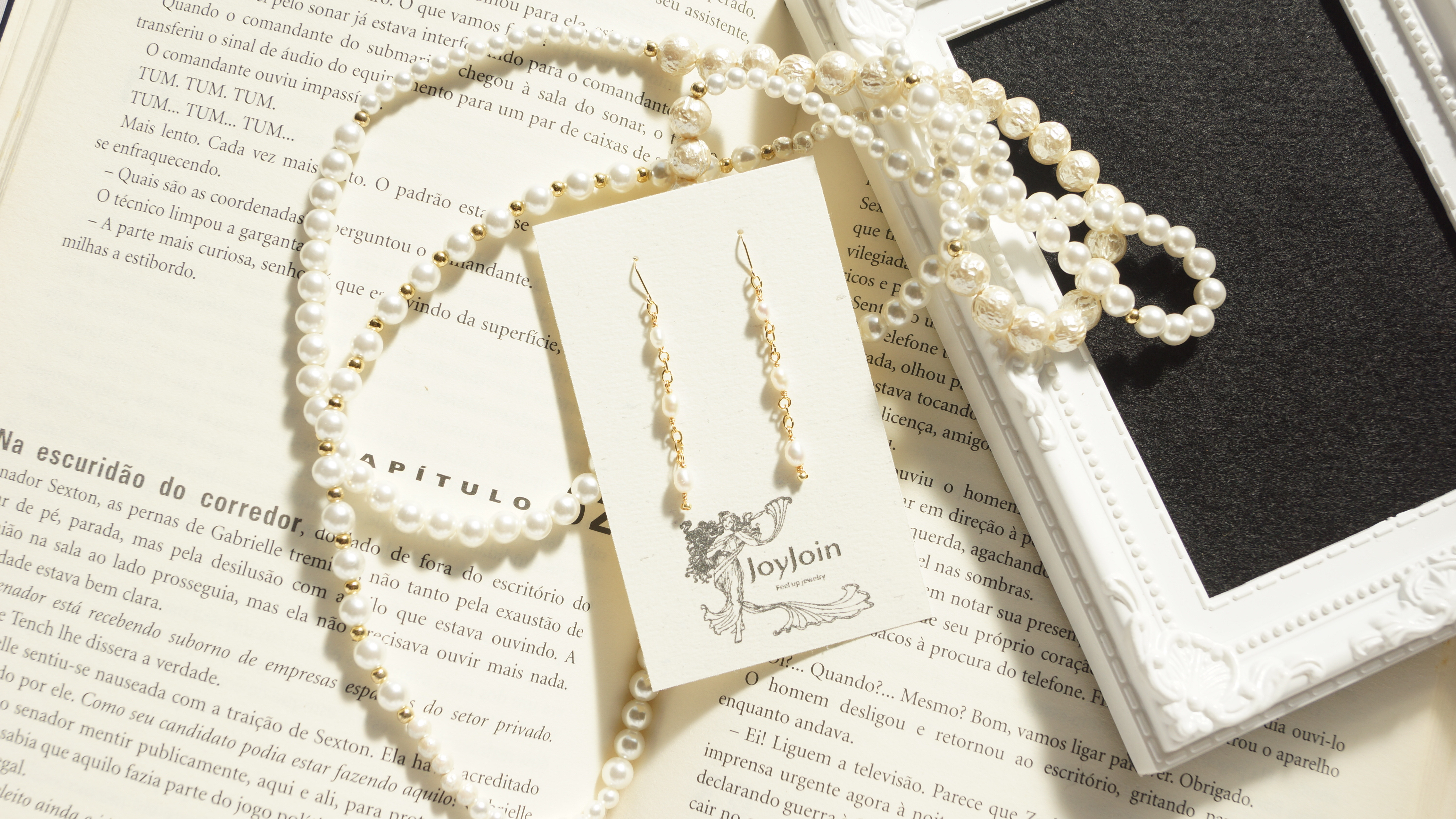 ｋ18　淡水パール　3連ピアス