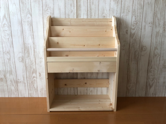 【引き出し付き】表紙の見える絵本棚　マガジンラック　モンテッソーリ おもちゃ収納　コミック棚　ミディアム　60cm                                     〜〜〜〜〜　　 HOV1266519807(9750円)