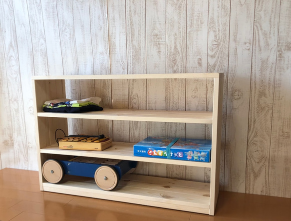 【キャスター】モンテッソーリ　フリーラック　ボックス収納　オープンラック　ランドセルラック　教具棚　ミディアム~90cm 　　　　　　　　　　　　　　　　　　　　 カラー こちらの商品も