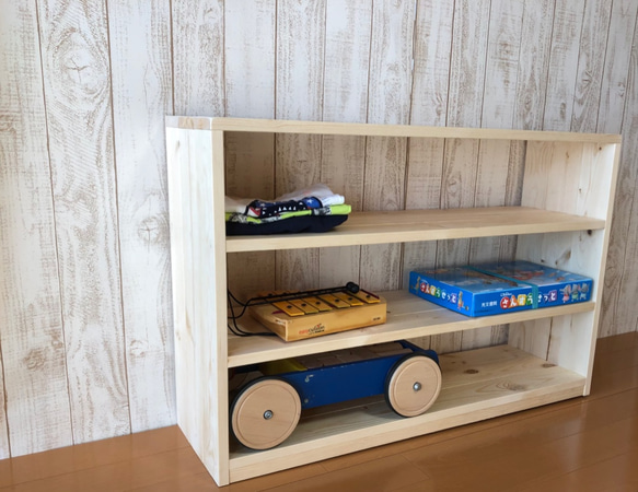 【キャスター】モンテッソーリ　フリーラック　ボックス収納　オープンラック　ランドセルラック　教具棚　ミディアム~90cm 　　　　　　　　　　　　　　　　　　　　 カラー こちらの商品も