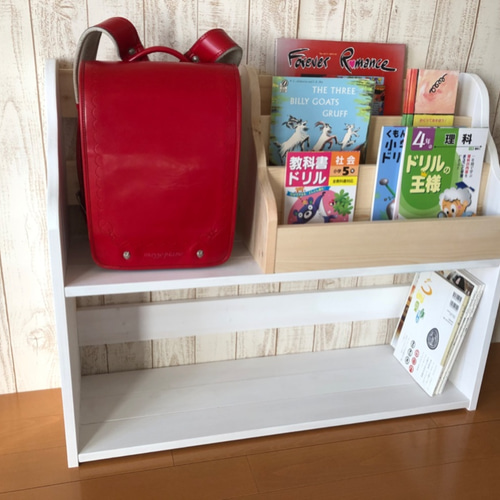 ランドセルラック 表紙の見える絵本棚 マガジンラック コミック棚