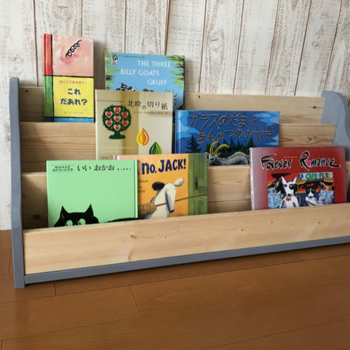 木製 本棚 木製棚 ✨ 絵本棚 モンテッソーリ オイル仕上げ