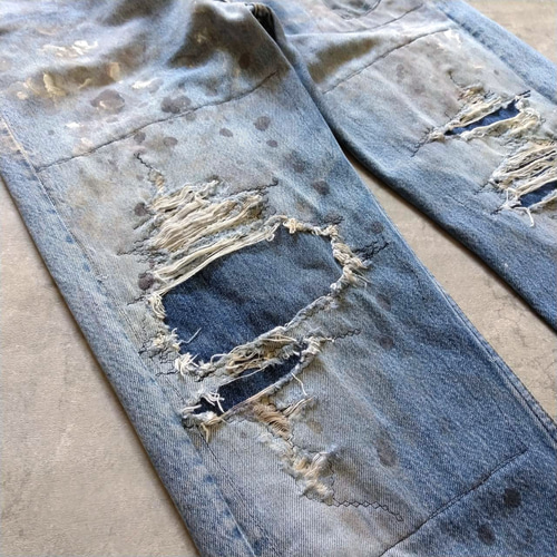 リメイクデニム　Levi's 501 USA デニムカバー remake】Levi's 501 west wrap remake denim pants