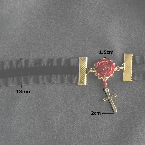 チョーカー【赤薔薇輪舞曲】 6枚目の画像