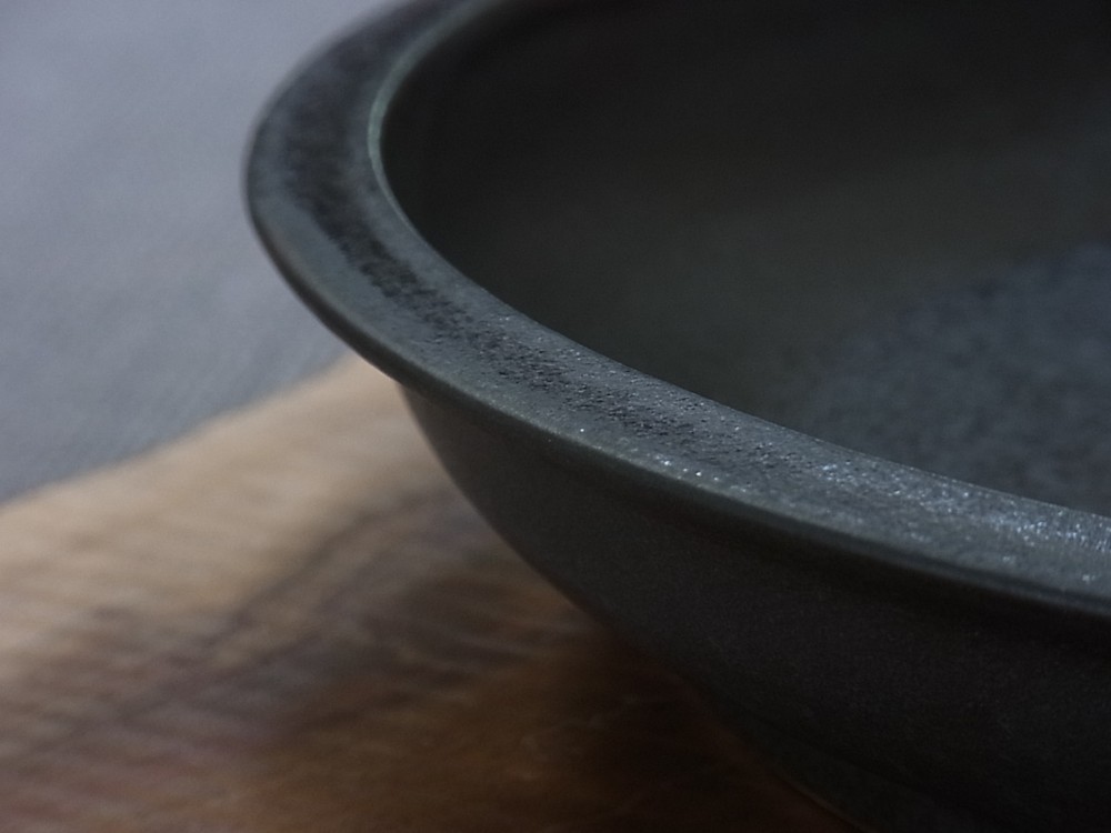 漆黒リム尺皿