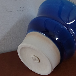 藍釉杯（小） 第3張的照片