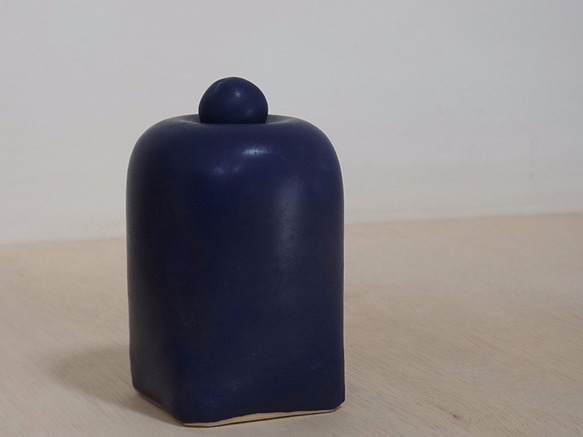 青釉花器（ラピスラズリ色） 1枚目の画像
