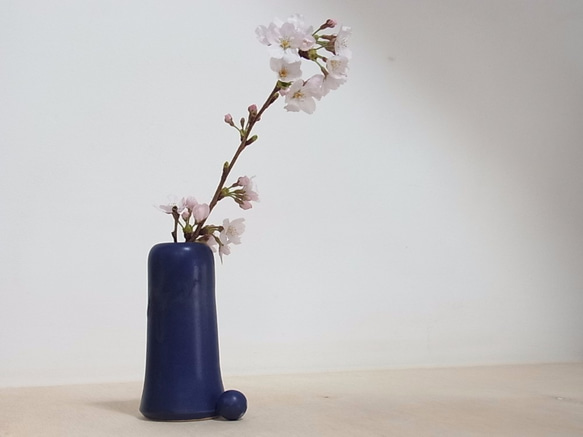 青釉花器（ラピスラズリ色）２ 2枚目の画像