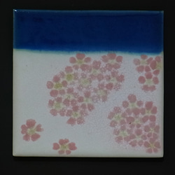 櫻花藍2（陶瓷板） 第2張的照片