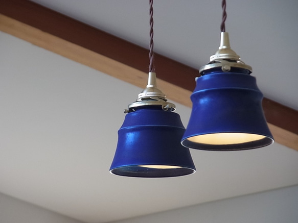 【新品未使用】柴田陶器 陶製インテリアランプスタンド 藍色 直営店限定＞ブルーローズ（8011） 41cmランプスタンド