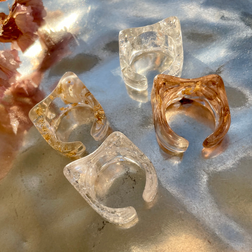 【稀品・ハンドメイド一点物】　マーブルシェルシルバーリング 稀品・ハンドメイド一点物】 マーブルシェルシルバーリング