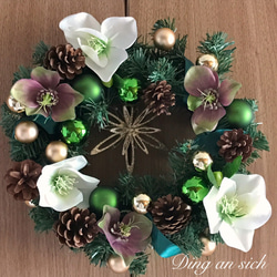 森のクリスマス＊Christmas wreath＊30cm 2枚目の画像