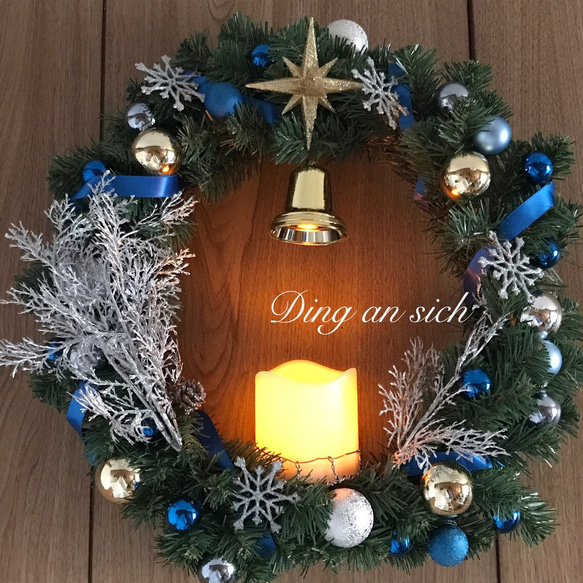 ベツレヘムの森＊Christmas wreath＊45cm 2枚目の画像