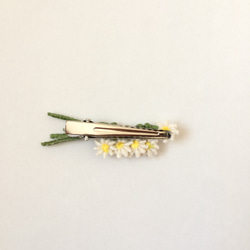 花かんむりヘアクリップ（ひなぎく） 2枚目の画像