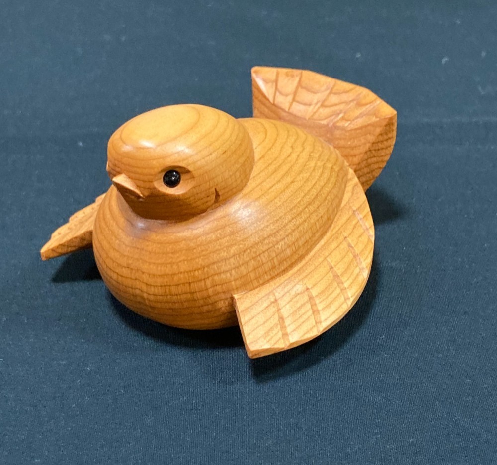 福良雀 一位一刀彫り 木彫り 民芸品 郷土玩具 優しく オブジェ 福良雀 一位一刀彫り 木彫り 民芸品 郷土玩具 優しく オブジェ