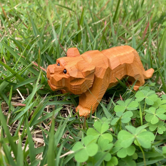 一刀彫の虎 縁起物！レア商品】虎 一刀彫り 全長120センチ 大型