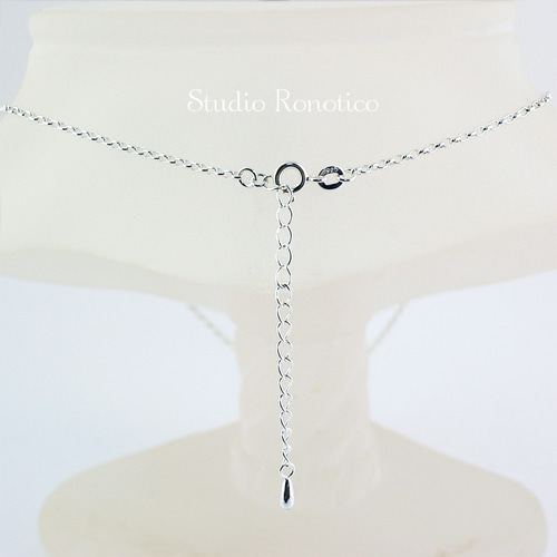 Silver925 ジルコニア音符ネックレス 6.5mm 1カラット pn-129