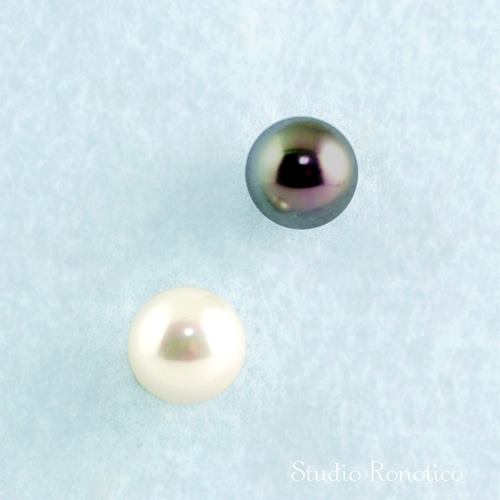 2個セット 国産磨き貝パール10mm ピンブローチ ラペルピン