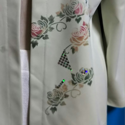 春らしい  薔薇の花ステンシル                     ジャケット 2枚目の画像