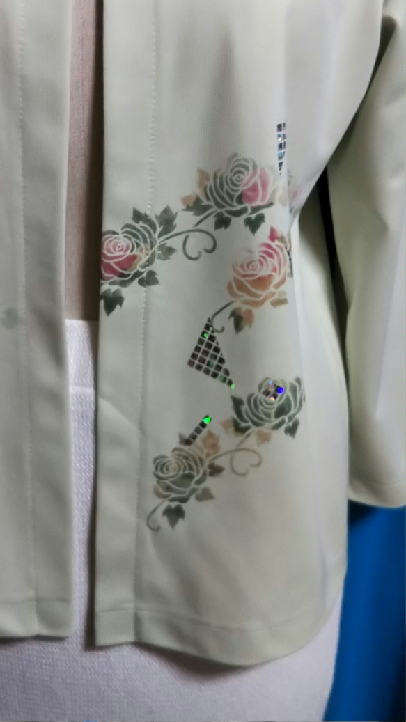 春らしい  薔薇の花ステンシル                     ジャケット 2枚目の画像