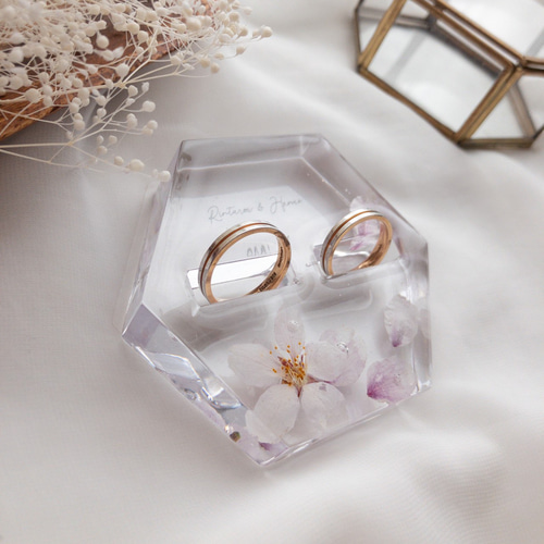 桜のレジンリングピロー リングピロー yukimintaka 通販 12413359