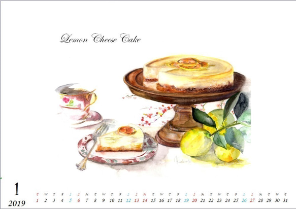 期間限定『Tea time』Calendar2019 2枚目の画像