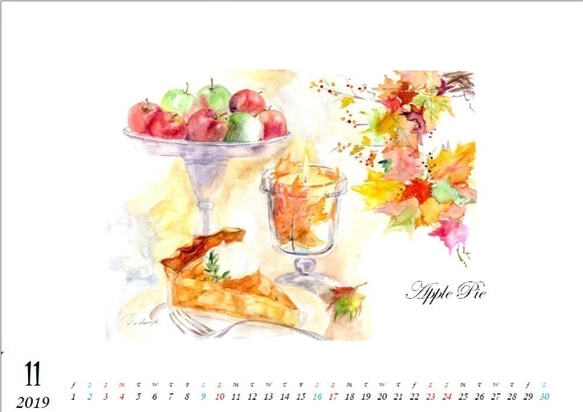 期間限定『Tea time』Calendar2019 3枚目の画像