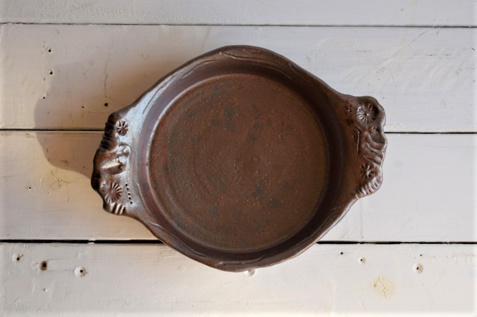 赤錆釉耐熱グラタン皿