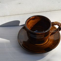 飴釉鉄彩飴釉鉄彩コーヒーカップ 4枚目の画像