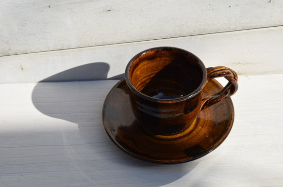 飴釉鉄彩飴釉鉄彩コーヒーカップ 4枚目の画像