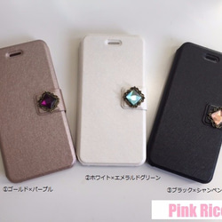 ゴージャスビジュー手帳iPhone6.6plusケース 1枚目の画像