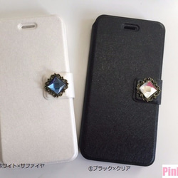 ゴージャスビジュー手帳iPhone6.6plusケース 2枚目の画像