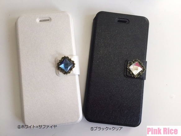 ゴージャスビジュー手帳iPhone6.6plusケース 2枚目の画像