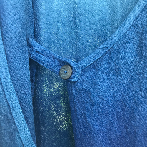 藍染】【カシュクールワンピース 】【定番人気】【コットン100
