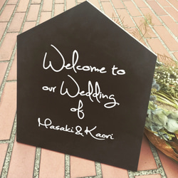 オーダーメイド*海外風手書き*ウェルカムボード ウェルカムボード