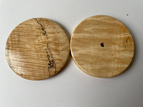 6インチ用　ナンタケットバスケット　素材　材料　ラウンドベース　栃の木 3枚目の画像