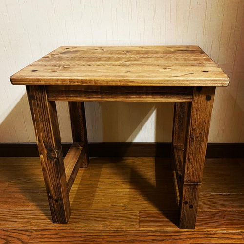 アンティーク風サイドテーブル/ベンチ サイドテーブル BROOKLYN WORKS