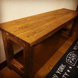 アンティークベンチ/テーブル1000（ダークウォールナット） ソファ  