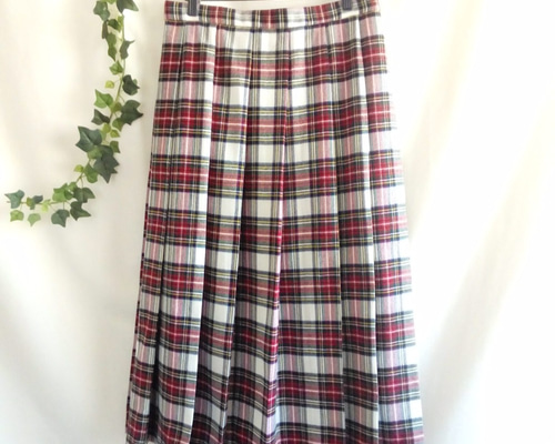 23GOLF プリーツスカート ホワイト/レッドチェック 楽天市場】candy-house プリーツスカート チェックスカート ミニ