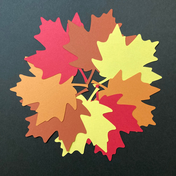 秋の落ち葉シリーズ　プラタナス 100枚 4枚目の画像