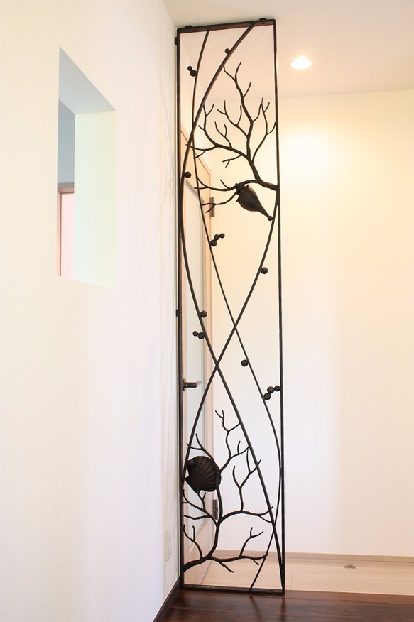 ロートアイアンのパーテーション【珊瑚・貝殻】 パーテーション