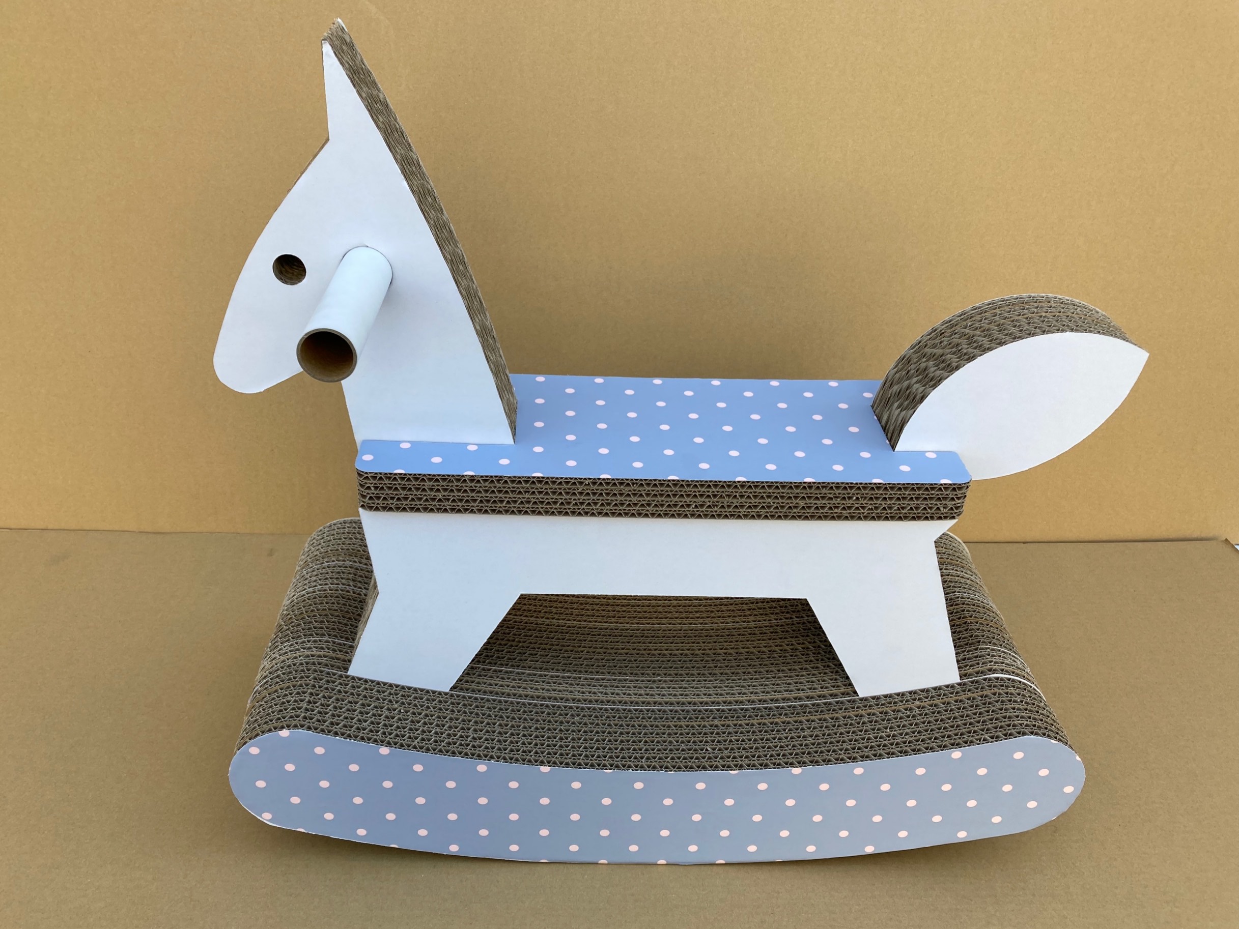 段ボール製木馬（パープル）